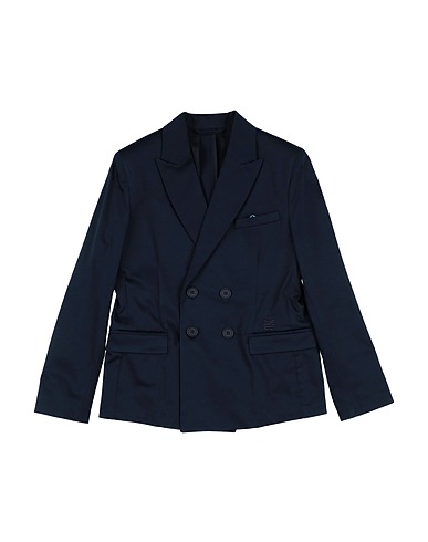 BIKKEMBERGS Blazer Navy blue 98% Cotton, 2% Elastic fibres