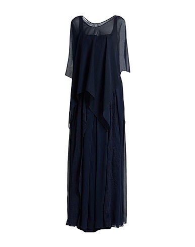 ALBERTA FERRETTI Long dress Midnight blue 84% Polyester, 16% Cotton