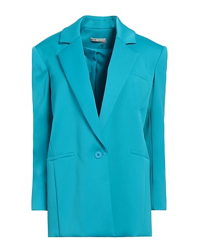 ALICE + OLIVIA Blazer Turquoise 98% Polyester, 2% Elastane