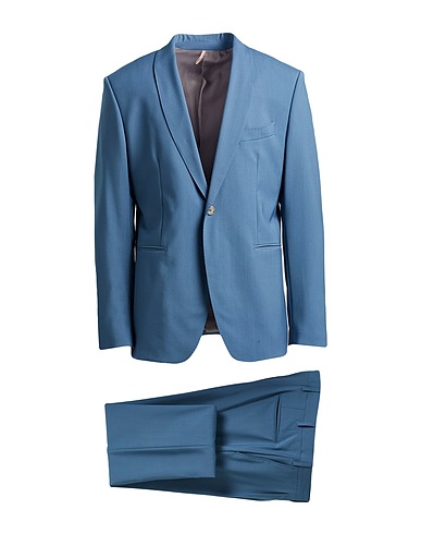 SANTANIELLO Suits TO MAGENTA Pastel blue 100% Wool