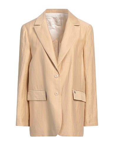 SOUVENIR Blazer Sand 88% Linen, 12% Polyamide