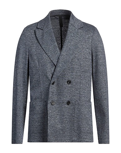 HARRIS WHARF LONDON テーラードジャケット ブルー リネン 46% / コットン 36% / ポリエステル 18%