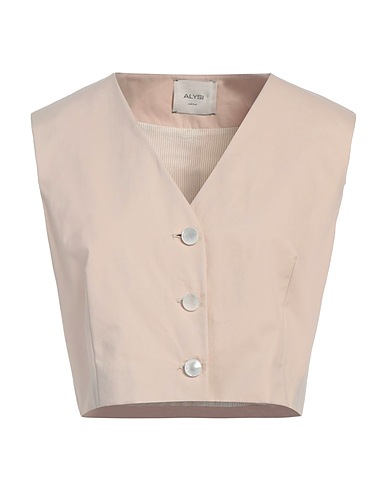 ALYSI Gilet Beige 100% Cotone