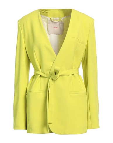 JUCCA Jacket Lime green 62% Viscose, 36% Polyester, 2% Elastane