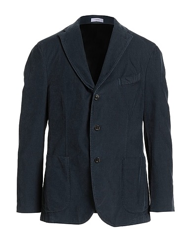 BOGLIOLI Blazer Navy blue 87% Cotton, 12% Modal, 1% Elastane