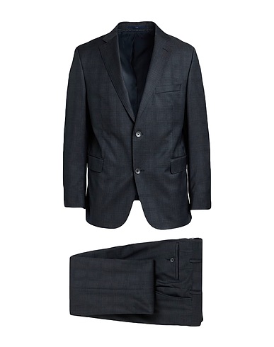 EDUARD DRESSLER SUITS AND CO-ORDS Charcoal 100% Virgin Wool