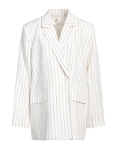 GESTUZ Blazer White 75% Lyocell, 25% Linen