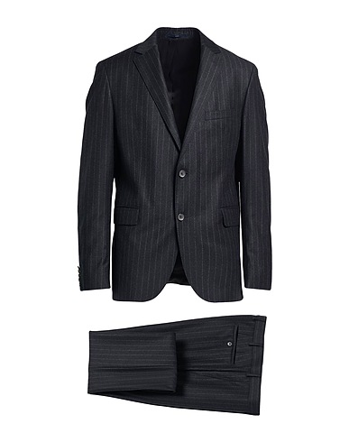 EDUARD DRESSLER Suits Black 100% Virgin Wool