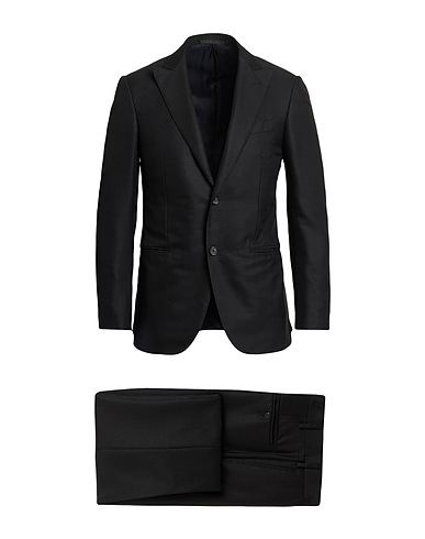 CARUSO Suits Black 60% Wool, 40% Silk