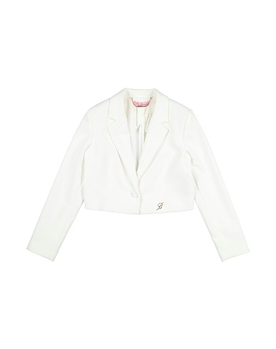 MISS BLUMARINE Blazer White 91% Polyester, 9% Elastane