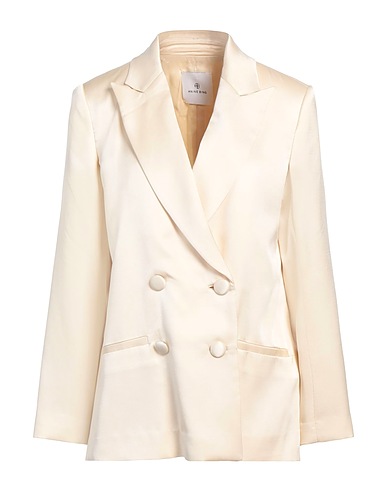 ANINE BING Americana Hueso 100% Seda