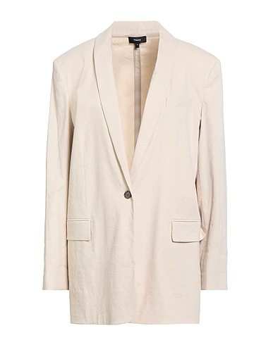 THEORY Blazer Ivory 62% Linen, 36% Viscose, 2% Elastane