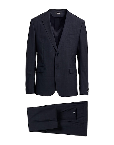 Z ZEGNA Suits Midnight blue 97% Wool, 3% Elastane