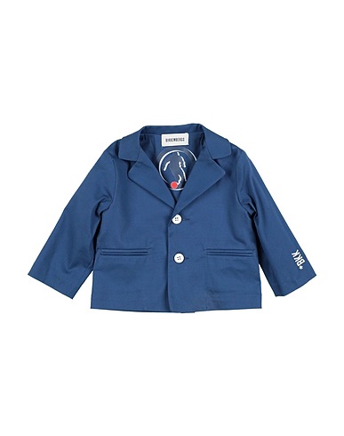 BIKKEMBERGS Blazer Slate blue 97% Cotton, 3% Elastic fibres