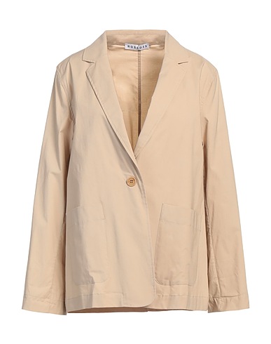 ROSSO35 Blazer Beige 97% Cotton, 3% Elastane