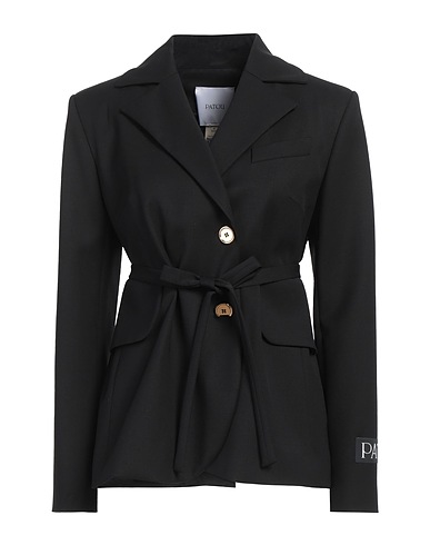 PATOU Blazer Black 97% Virgin Wool, 3% Elastane