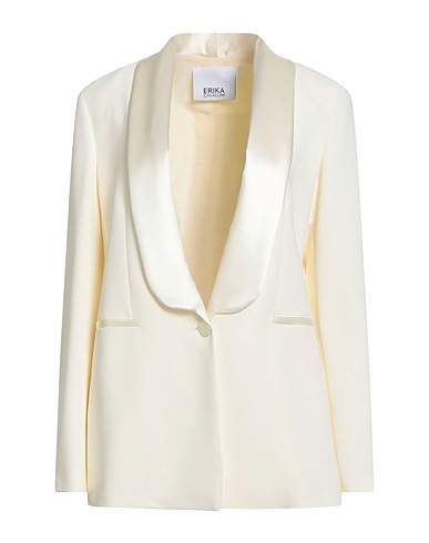 ERIKA CAVALLINI Blazer Off white 96% Viscose, 4% Elastane, Polyester