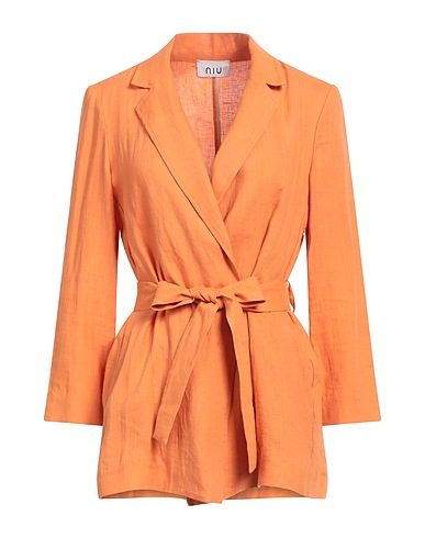 NIŪ Blazer Orange 100% Linen, Cotton