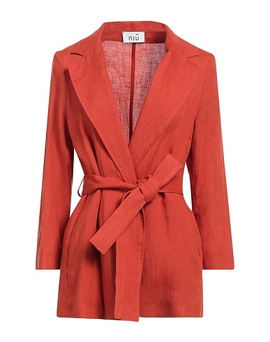NIŪ Blazer Rust 100% Linen, Cotton