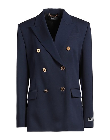 VERSACE Jackett Marineblau 98% Schurwolle, 2% Elastan