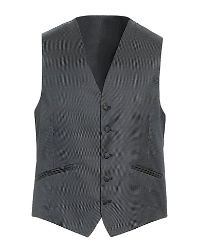 MANUEL RITZ Waistcoat EVENING Black 100% Polyester