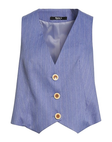 SISTE'S Gilet Blu 95% Poliestere, 4% Elastan, 1% Viscosa