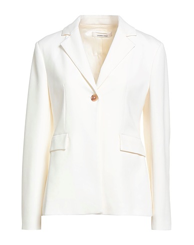 LIVIANA CONTI Blazer White 61% Viscose, 34% Polyamide, 5% Elastane