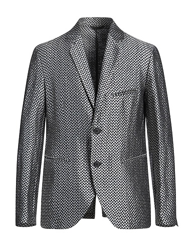 GIORGIO ARMANI Blazer Midnight blue 63% Linen, 29% Silk, 7% Polyamide, 1% Elastane