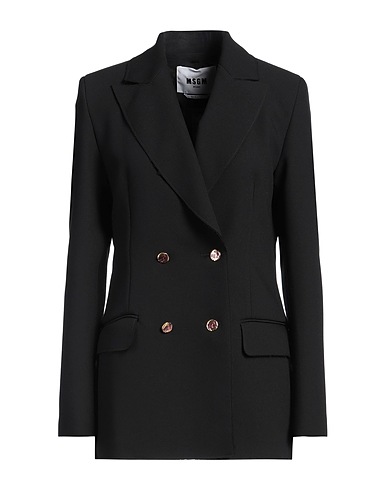 MSGM Blazer Black 84% Polyester, 10% Viscose, 6% Elastane