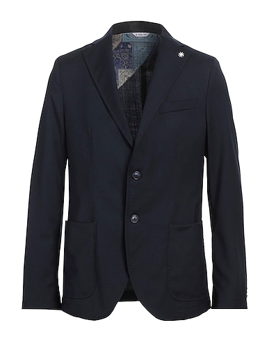 MANUEL RITZ Blazer Midnight blue 98% Wool, 2% Elastane