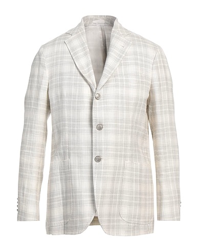 SARTORIO Blazer Off white 56% Linen, 44% Virgin Wool