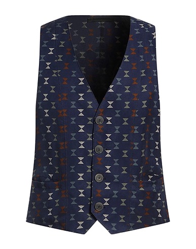 GIORGIO ARMANI Waistcoat Navy blue 100% Cupro