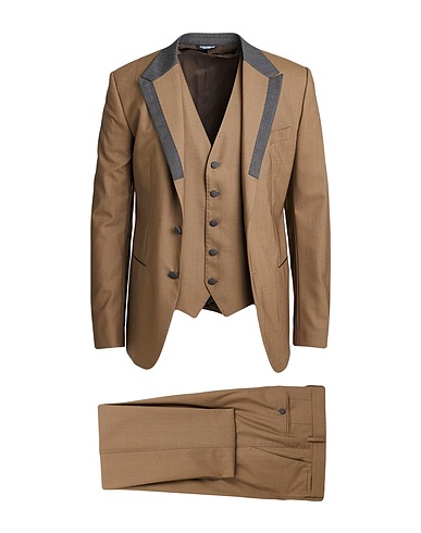 DOLCE&GABBANA Anzüge Khaki 97% Schurwolle, 3% Elastan