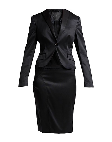 JOHN RICHMOND Suit Black 53% Silk, 43% Acrylic, 4% Elastane