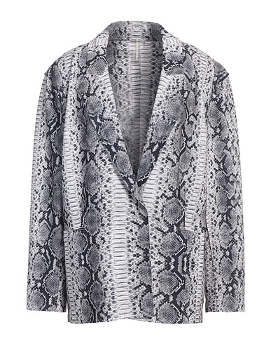 NORMA KAMALI Blazer Grey 95% Polyester, 5% Elastane