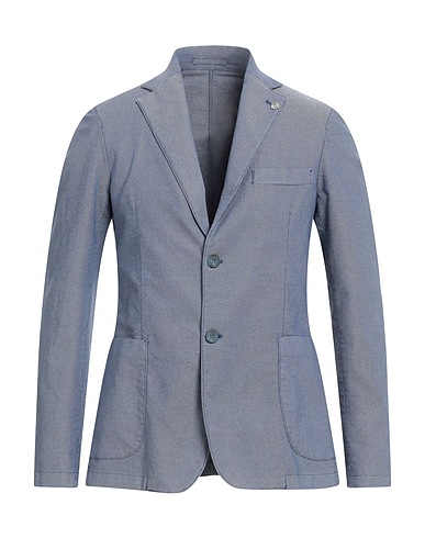 ALESSANDRO GILLES Blazers Blau 56% Baumwolle, 41% Polyester, 3% Elastan