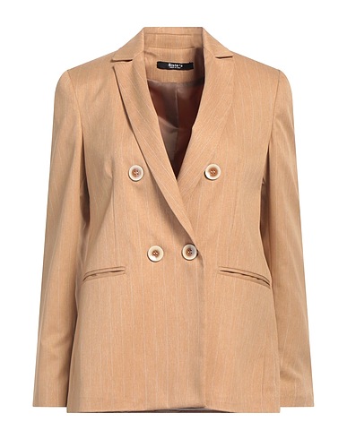 SISTE'S Blazer Beige 95% Polyester, 4% Elastane, 1% Viscose