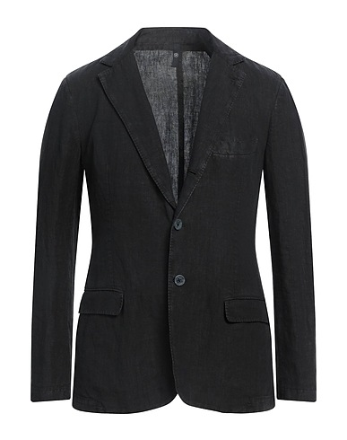 120% LINO Blazer Black 100% Linen