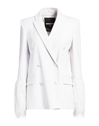 PATRIZIA PEPE Jackett Hellgrau 67% Polyester, 31% Viskose, 2% Elastan, Modacryl