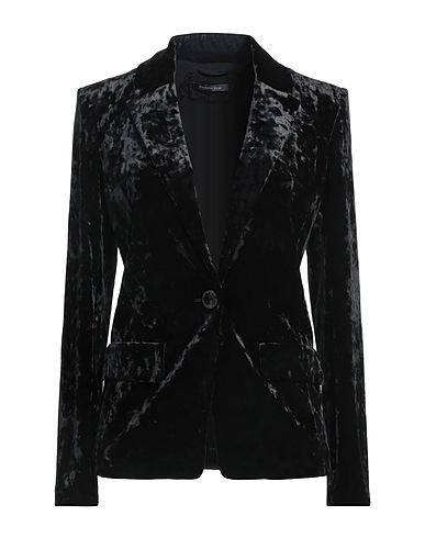 PATRIZIA PEPE Blazer Black 90% Polyester, 10% Elastane