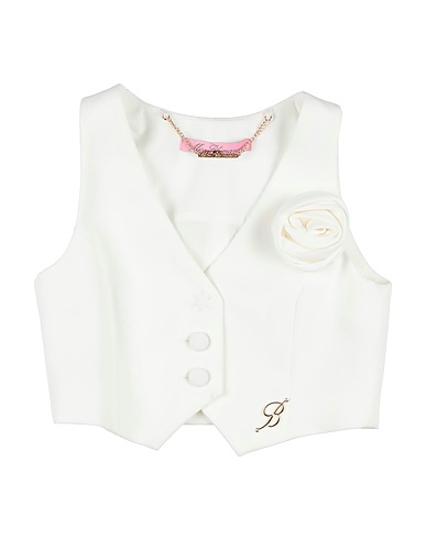 MISS BLUMARINE Vest White 91% Polyester, 9% Elastane