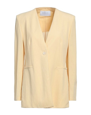 HARRIS WHARF LONDON Jacket Pastel yellow 57% Viscose, 43% Polyamide