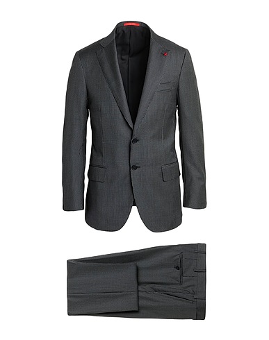 ISAIA Suits Black 100% Wool