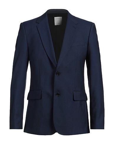 SANDRO Blazer Blue 100% Wool