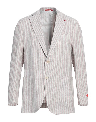 ISAIA Blazer Light pink 55% Linen, 30% Wool, 15% Silk