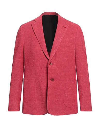 ISAIA Blazer Red 57% Wool, 39% Silk, 3% Polyamide, 1% Elastane