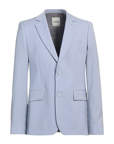 SANDRO Blazer Sky blue 100% Virgin Wool
