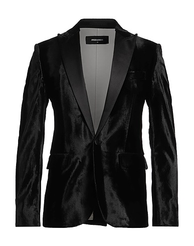 DSQUARED2 Blazer Black 50% Cotton, 50% Viscose, Silk