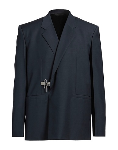 GIVENCHY Blazer Navy blue 75% Wool, 25% Mohair wool