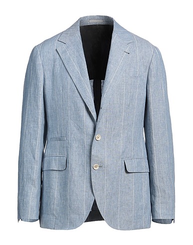 BRUNELLO CUCINELLI Blazer Light blue 100% Linen